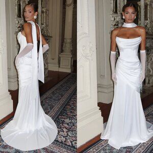 Babyboo Kensington Maxi Dress - Ivory +Sybil Scarf